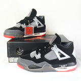 Off-White X Air Jordan 4 Bred - Photo 2