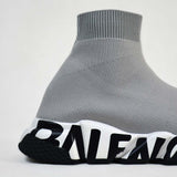 Balenciaga Speed Graffiti Trainers Grey - Photo 6