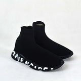 Balenciaga Speed Graffiti Trainers Black - Photo 8