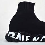 Balenciaga Speed Graffiti Trainers Black - Photo 5