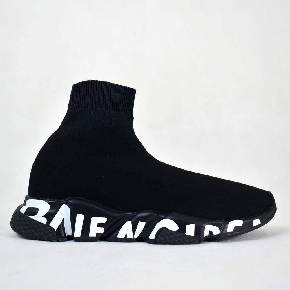 Balenciaga Speed Graffiti Trainers Black