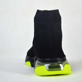 Balenciaga Speed Clear Sole Black Yellow Fluo [Premium Quality] - Photo 4