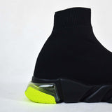 Balenciaga Speed Clear Sole Black Yellow Fluo [Premium Quality] - Photo 6