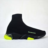 Balenciaga Speed Clear Sole Black Yellow Fluo [Premium Quality] - Photo 2