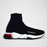 Balenciaga Speed Clear Sole Black Red [Premium Quality] - Photo 2