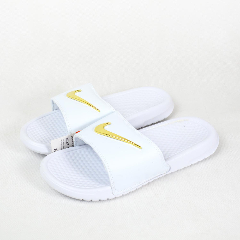 Benassi Swoosh Gold White [Economy Version]