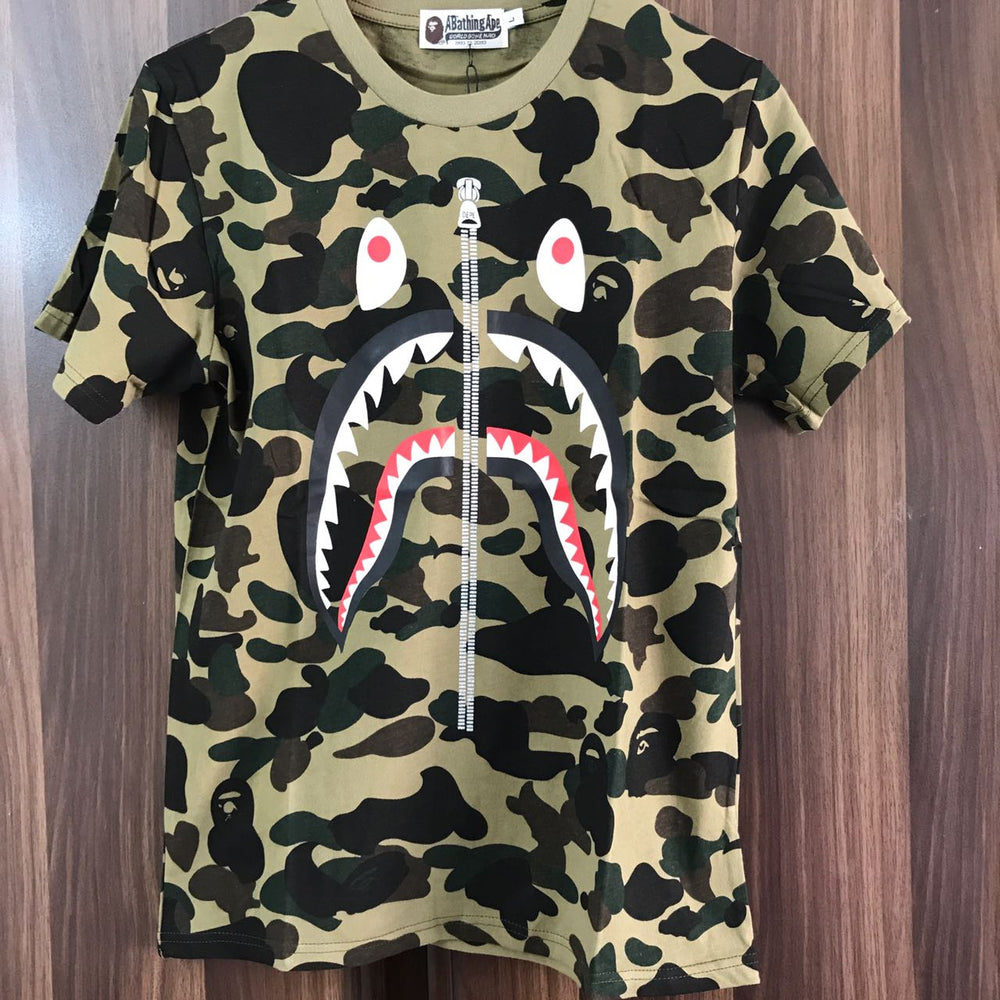 Bape Camo Shark Tee