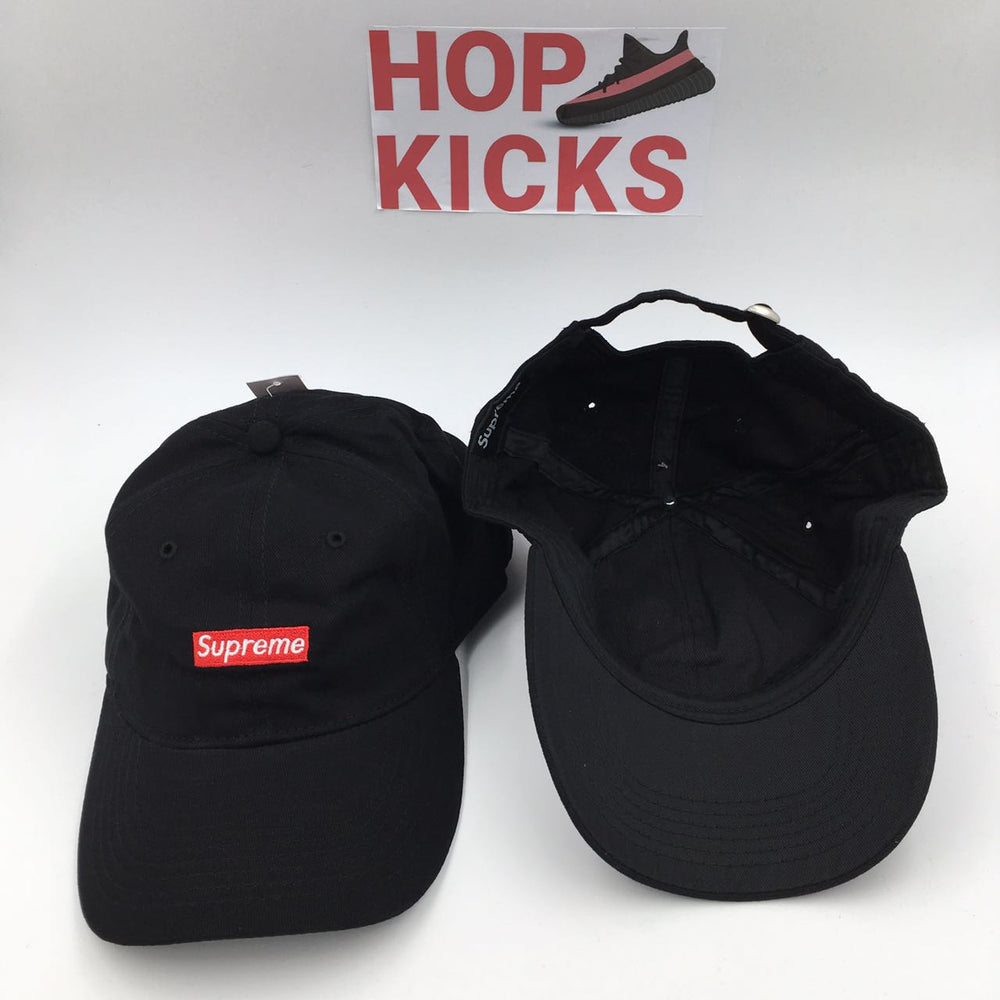 Supreme Black Red Box Logo Cap