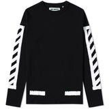Off White Brushed Diagonals Long sleeved - Photo 1