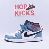 Facetasm X Air Jordan 1 Mid Fearless Blue - Photo 1