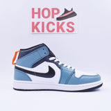 Facetasm X Air Jordan 1 Mid Fearless Blue - Photo 3