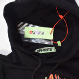 Off-White Diagonal Fire Spliced Hoodie - Photo 5