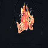 Off-White Diagonal Fire Spliced Hoodie - Photo 4