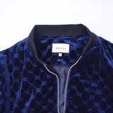 GG Web Logo Bomber Jacket Blue - Photo 3