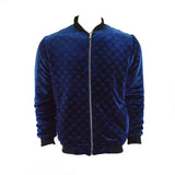 GG Web Logo Bomber Jacket Blue - Photo 1
