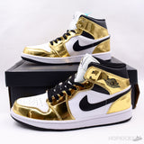 Air Jordan 1 Mid Metallic Gold - Photo 2