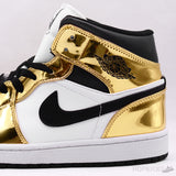 Air Jordan 1 Mid Metallic Gold - Photo 7