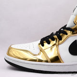 Air Jordan 1 Mid Metallic Gold - Photo 6