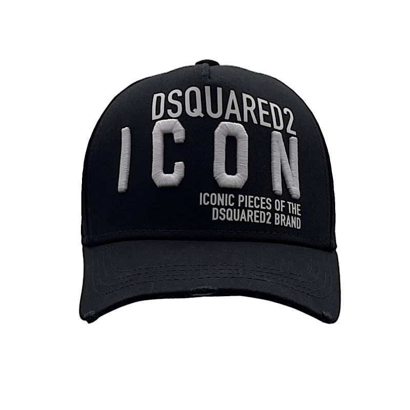 Dsquared2 Men's Black Cotton Hat