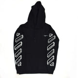Off-White 3D Marker Line Arrows Hoodie Black [Hop Batch] - Photo 4