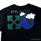Off-White Peace Worldwide Black Tee [HOP Batch] - Photo 4