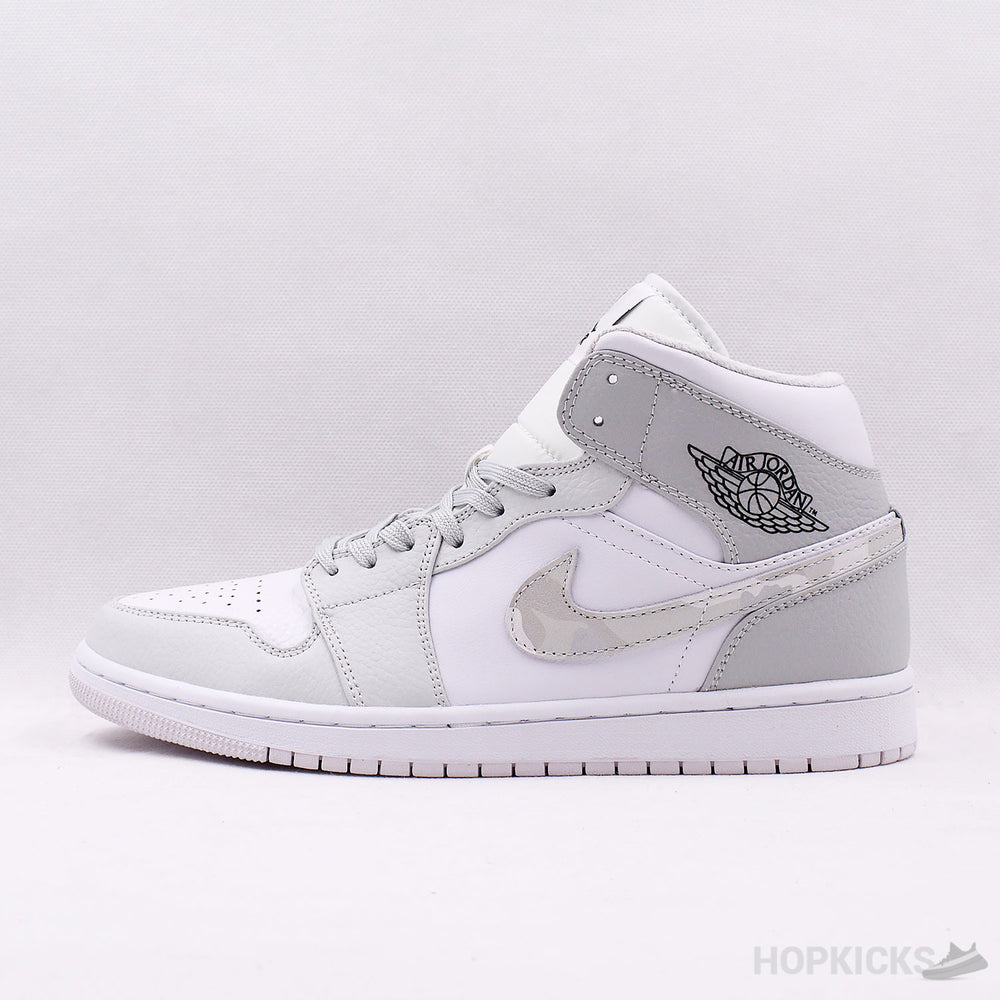 Air Jordan 1 Mid Grey Camo