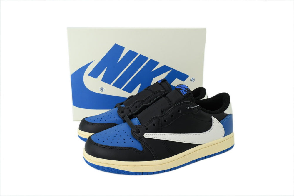 FRAGMENT x Travis Scott x Air Jordan 1 Retro Low OG Black Blue (Top tier 1:1 On pre order)