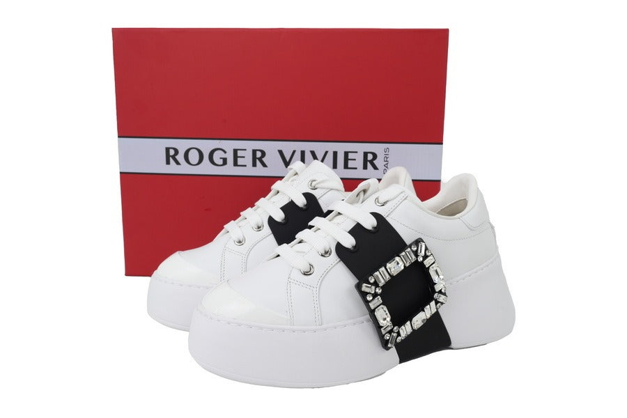 Roger Vivier White And Black Buttons (top tier 1:1 pre order)