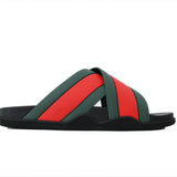GUCCI Rubber Slide Sandal Red and Green (Top tier 1:1 On pre order) - Photo 2