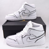Air Jordan 1 Mid Iridescent White [Reflective] - Photo 1