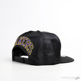 Mitchell and Ness NBA LA Lakers Nylon Snapback Black Cap - Photo 2