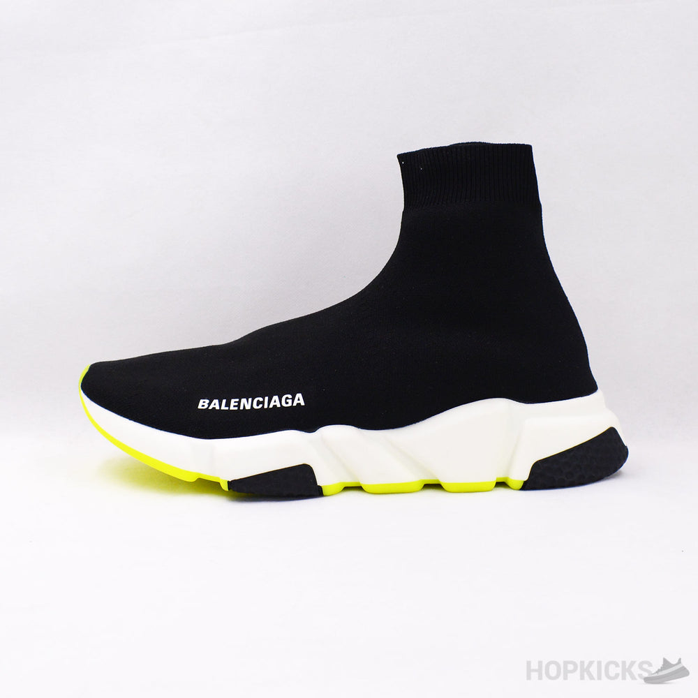 Balenciaga Speed Black Lime Sole