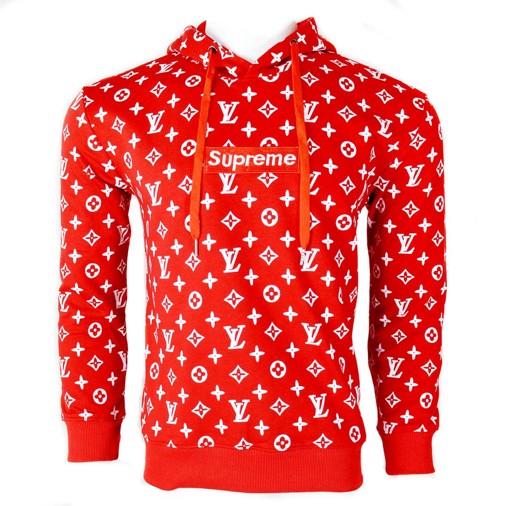 Supreme X LV Red Hoodie