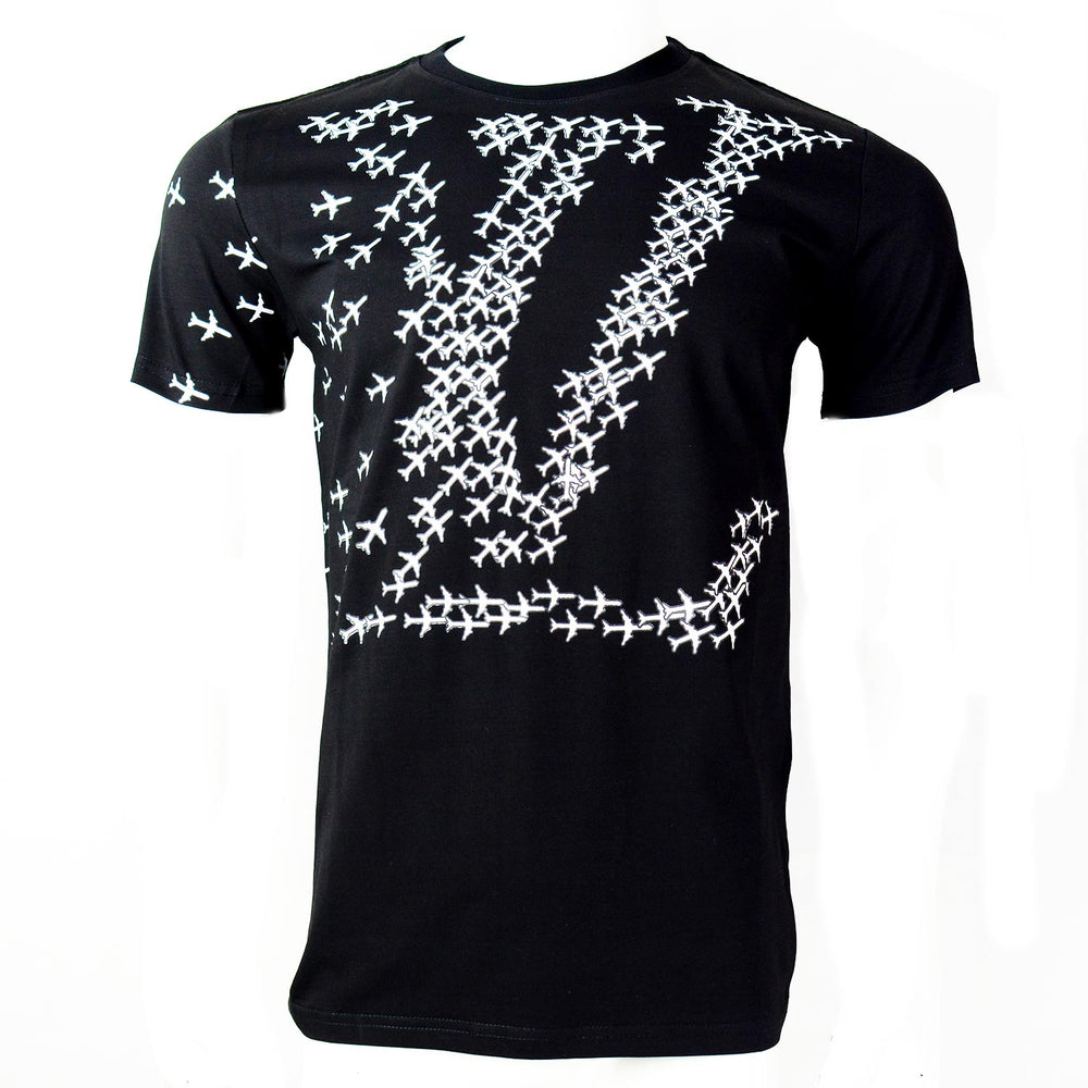 LV Planes Tee Black