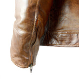 CDL Distressed Brown Leather Jacket - Photo 5