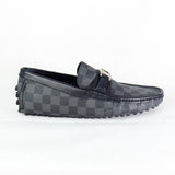 LV Black Checkered Moccasins [Premium Batch] - Photo 2
