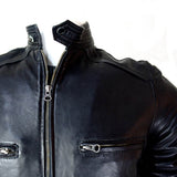 CDL Sleek Black Leather Jacket - Photo 2