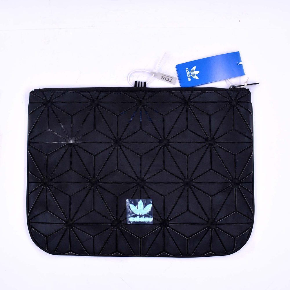 3D Prism Clutch Bag Black