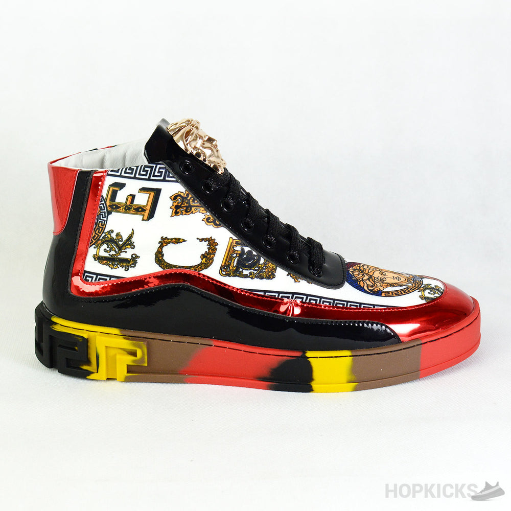 VRSC Palazzo Hi Trainers White Red