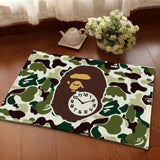 A Bathing Ape Bape Clock Mat [ Hype beast Room decor] - Photo 1