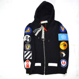 Off-White Badges Zipper Hoodie - Photo 4