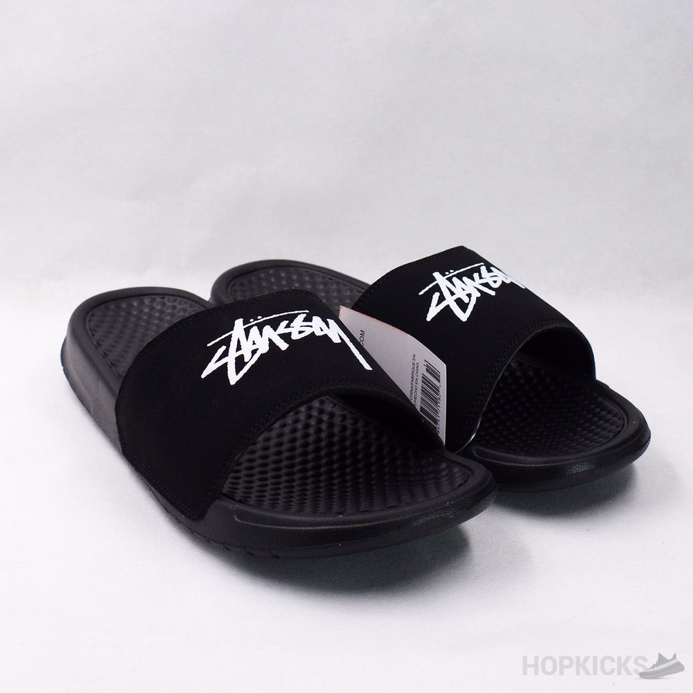 NK Stussy Slides Black
