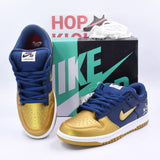 Supreme X SB Dunk Low Jewel Swoosh Gold - Photo 2