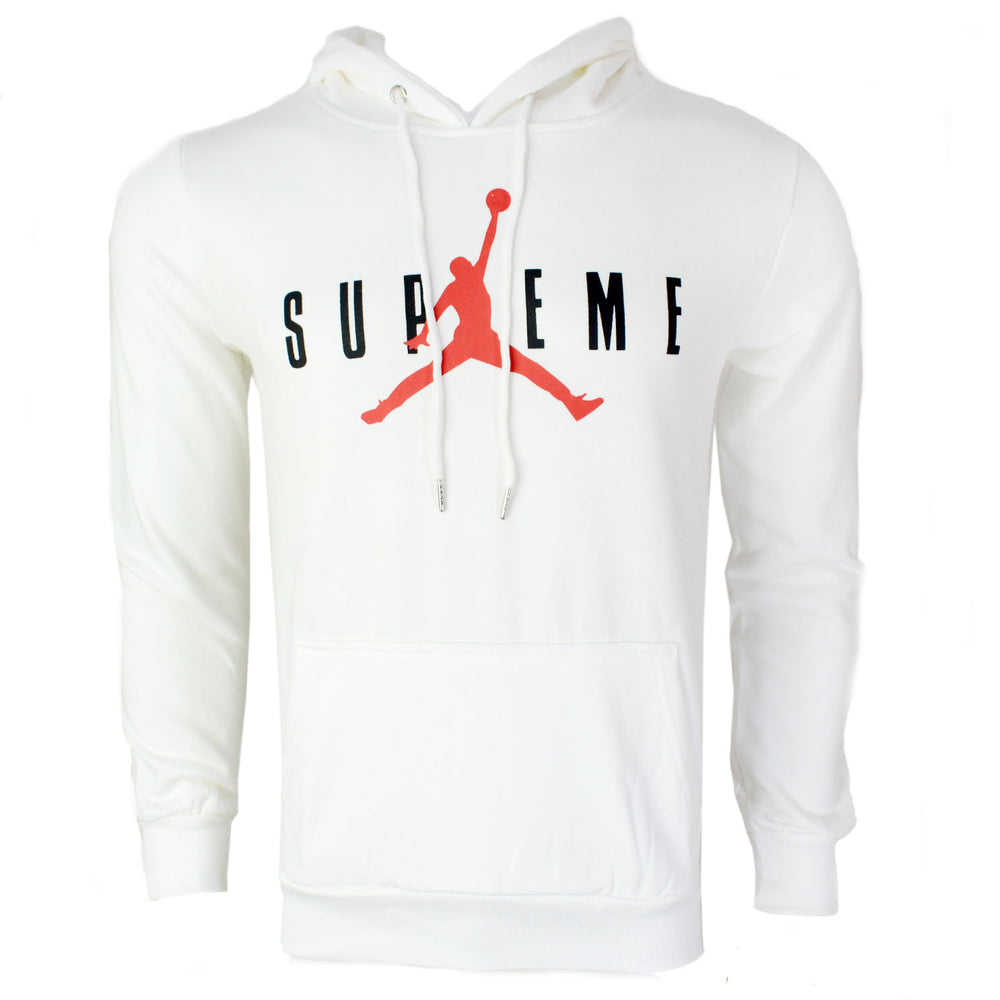 Supreme Jordan White Hoodie