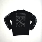 Off-White 3D Marker Line Arrows Sweatshirt [Hop Batch] - Photo 1