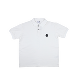 Moncler White Cotton Piquet Polo Shirt - Photo 5
