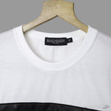 Balmain White Black T-Shirt - Photo 4