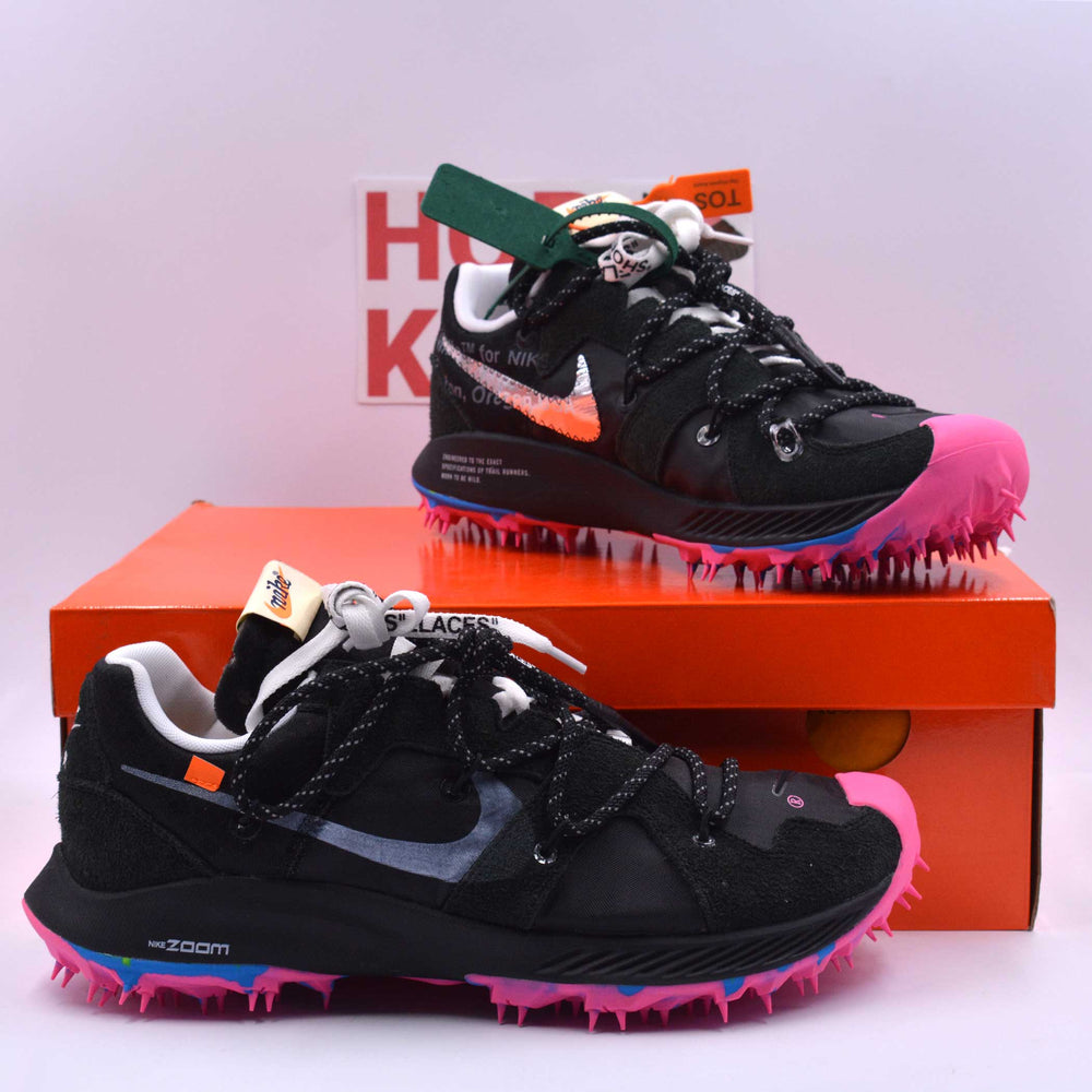 Off-White X Zoom Terra Kiger 5 Black [Dot Perfect Version]
