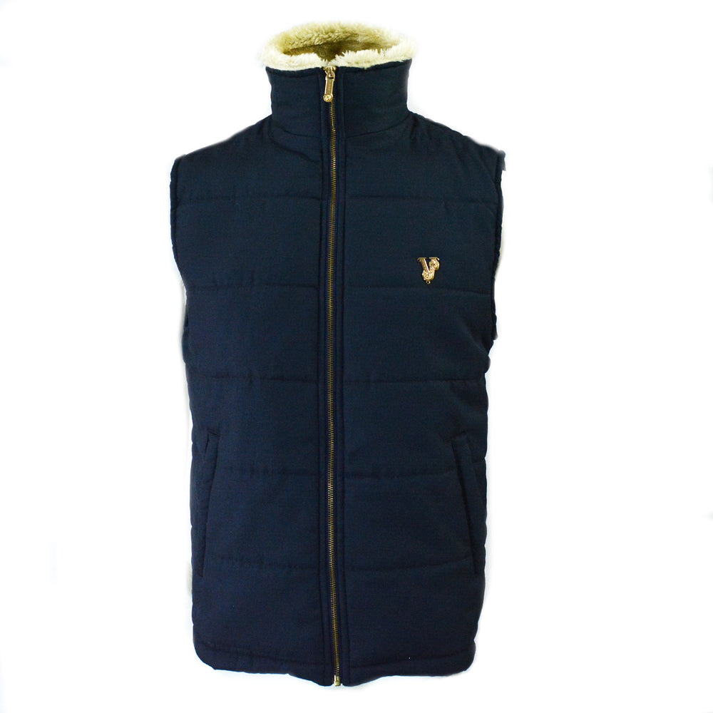 VRSC Padded Sleeveless Jacket Blue