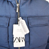 ZARA Blue Padded Jacket - Photo 5